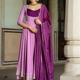 DIVASTRI Women Regular Kurta with Trousers & With Dupatta-13