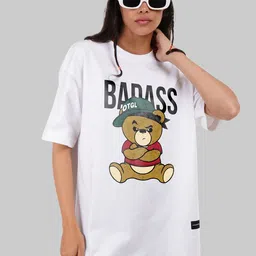 Underrated Club Women Printed Bio Finish Raw Edge T-shirt-picture-22