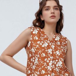 DressBerry Print Linen Top-picture-19
