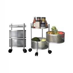 Aura Silver-Toned Set of 2 Regular Multi-Utility Organisers-10