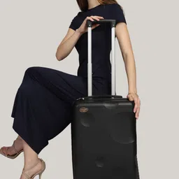 Mini west london The Moon Textured Hard-Sided Cabin Trolley Bag-50