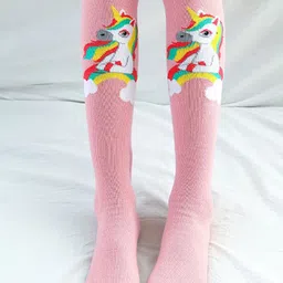 NESKA MODA Girls Printed Knee-Length Socks-image-80