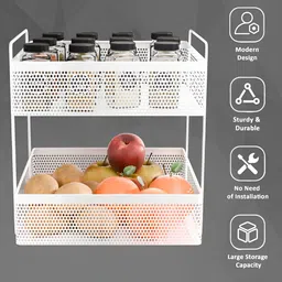 RUBOXA White Set of 2 Regular Multi-Utility Organisers image 3