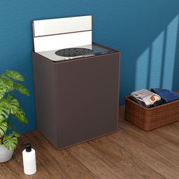 Kuber Industries Brown Anti-Dust Top Load Washing MachineCover-picture-3
