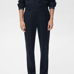 MANGO MAN Men Regular Fit Pleated Formal Trousers-picture-47