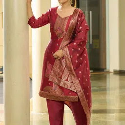 Moda Rapido Woven Design Sweetheart Neck Straight Kurta-picture-16