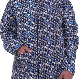 Cotton Printed Coat For Women-image-70