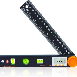 ™ Digital Angle Finder Tool - 7inch 0-360 Degree LED Digital Protractor with Horizontal Vertical Bubble Levels and Ruler Magnetic Electronic Level-17