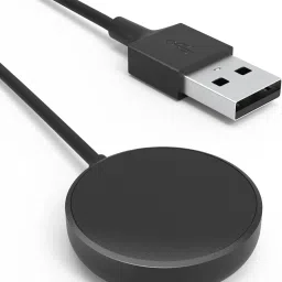 Krittoe Magnetic Charging Cable 2 A 1 m SILICON Samsung Active 2 Watch Charger, Replacement Charger Cable for Samsung Galaxy Watch Active 2 Smartwatch (Black)-image-30