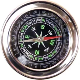 Stainless Steel Directional Magnetic Compass For Travel ( Black ) Compass-39