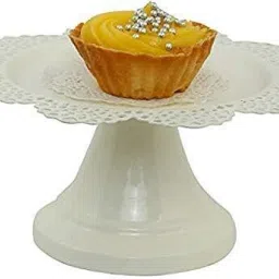 Scallop Metal Round Cupcake Stand, for Single Cupcake | Perfect for Weddings Steel Cake Server-image-33