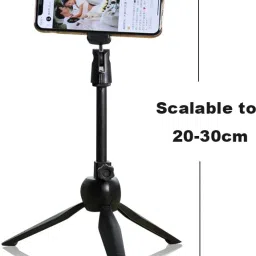 BUFONA BN42 TRIPOD + DUSTPROOF BAG with mobile holding clip Camera Tripod Selfie Adjustable Rotatable And Flexible with 360 Degree Mobile & Camera Holder |Stand Mobile Smartphone And Camera Stand , ,Bracket Live Broadcast stand monopods Tripod Making Self Video Multi-Use Selfie Stick Desktop Online Course Video Recording Special Design for Streaming, Video Blogs, Online Classes, Presentation, Creating Product Demos, Video Blogging ,Gimbal, DSLR & Action Cameras Tripod, Monopod Kit, Monopod, Tripod Kit, Tripod Bracket, Tripod Ball Head image 3
