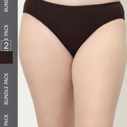 Floret Women Pack Of 2 Assorted Cotton Hipster Briefs-image-96