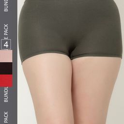 Floret Women Pack Of 4 Boyshort Briefs-picture-25