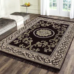 Brown Cotton Polyester Blend Carpet-image-17