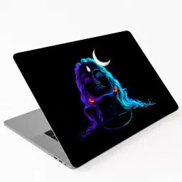 VI COLLECTIONS aadiyogi in blue vinyl with matte lamination Laptop Decal 15.6-30