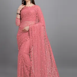Unstitched Net/Lace Blouse Material Embroidered, Embellished-image-69