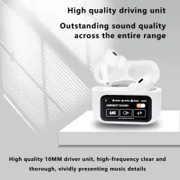 alible Smart Buds A9 Pro Display Earbuds C-Type Fast Charging Wireless Bluetooth Headset image 5