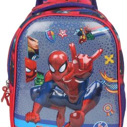 Small 10 L Backpack Kids Spider man 3D Character Embossed School Bag -2-6 age-image-7