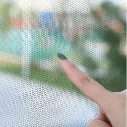 smiker New Indoor Mesh Insect Mosquito Window Net (Pack of 4- Black) Insect Net image 3