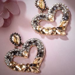 TOKYO TALKIES X rubans FASHION ACCESSORIES Gold-Plated Handcrafted Heart Shaped Earrings-28
