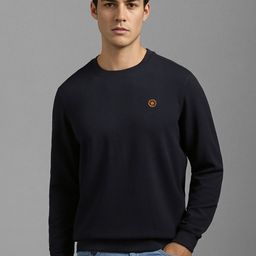 Louis Philippe Round Neck Long Sleeves Cotton Pullover-picture-7
