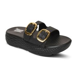 PISCO Women Textured Open Toe Flats-image-9