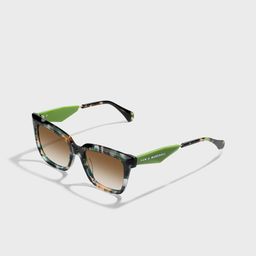 SAM & MARSHALL Women Cateye Sunglasses with UV Protected Lens VESPER_GREEN_TEXTURED_2997-image-10