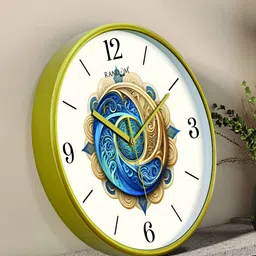 RANDOM White & Blue Printed Analogue Contemporary Wall Clock-image-99