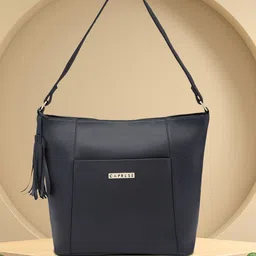 DressBerry X CAPRESE Sari Structured Tasselled Medium Hobo Bag-30