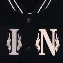 Status Quo Boys Typography Printed Mock Collar Front-Open Sweatshirt image 2