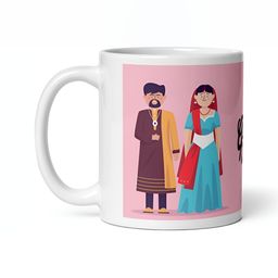 Mr UVD Off White & Blue Printed Ceramic Matte Mugs Set of Cups and Mugs-image-89