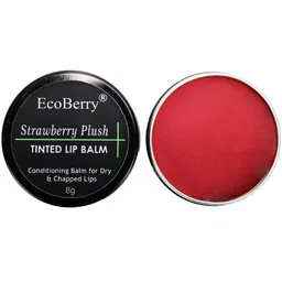 EcoBerry Strawberry Plush Tinted Lip Balm -8Gm-18