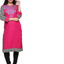Inara Robes Women Pink Kurtas-image-27