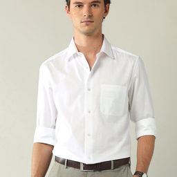 AD By Arvind Regular Fit Vertical Striped Opaque Cotton Formal Shirt-picture-4