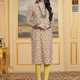 HERE&NOW Pack Of 3 Printed Straight Kurta-image-91