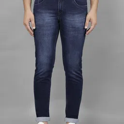 Canary London Men Smart Skinny Fit Low-Rise Light Fade Printed Stretchable Jeans-image-63