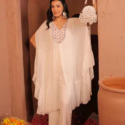 Komarri U Embroidered Top With Trouser Co-Ords-picture-30