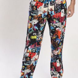 Bene Kleed Abstract Printed Relaxed-Fit Straight-Leg Lounge Pants-image-99