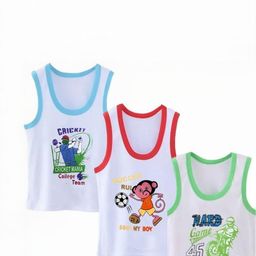 BODYSHINE Pack of 6 White Infants Kids Cotton Vest-52