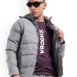 WROGN Men Camouflage Puffer Jacket-18