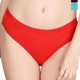 Liigne Pack Of 3 Cotton Mid Rise Basic Briefs VCPC1789-XS-image-39