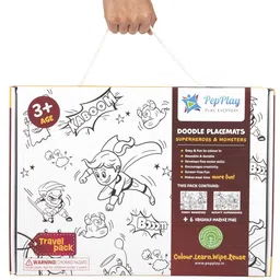 PepPlay Reusable Colouring Charts DIY Art & Craft Kits-0
