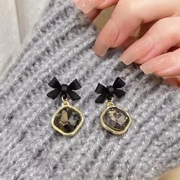 Celestique Korean Artificial Stones Studed Contemporary Shaped Drop Earrings-20