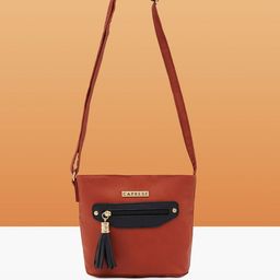 Caprese Women Textured Structured Leather Sling Bag-15
