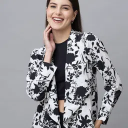 PURYS WORKSPACE Floral Printed Shrug-14