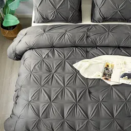 THE WHITE MOSS Grey Microfiber Mild Winter 300 GSM Double Bed Comforter-image-99
