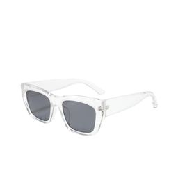 EYENAKS Unisex Square Sunglasses with UV Protected Lens 2309_CLEAR-10