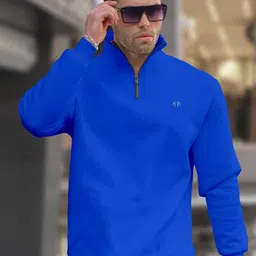 Triptee Men High Neck Full Sleeve Sweatshirt-picture-17