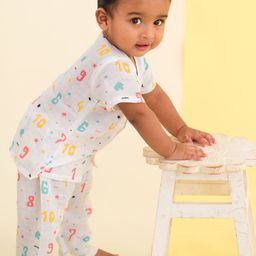 A Toddler Thing Kids Printed Count Down Half Sleeve Muslin Sleepsuit-picture-12
